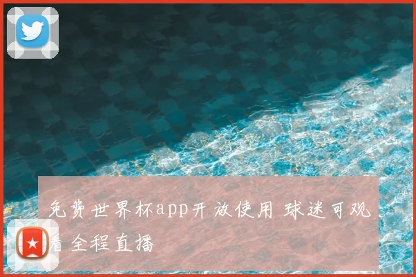 免费世界杯app开放使用 球迷可观看全程直播
